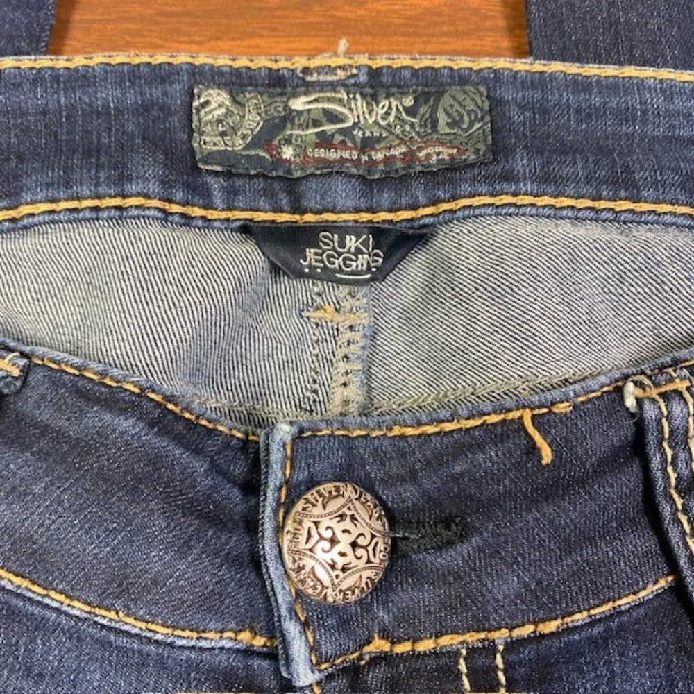 Silver Suki Jegging‎ Jeans, Size 27W/31L, EUC